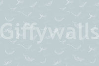 Aqua Whale Dreams wall mural with aquatic patterns for a master suite.