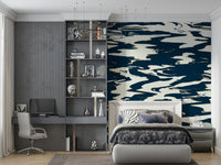 A contemplative gentle water wallpaper mural for a feature wall.