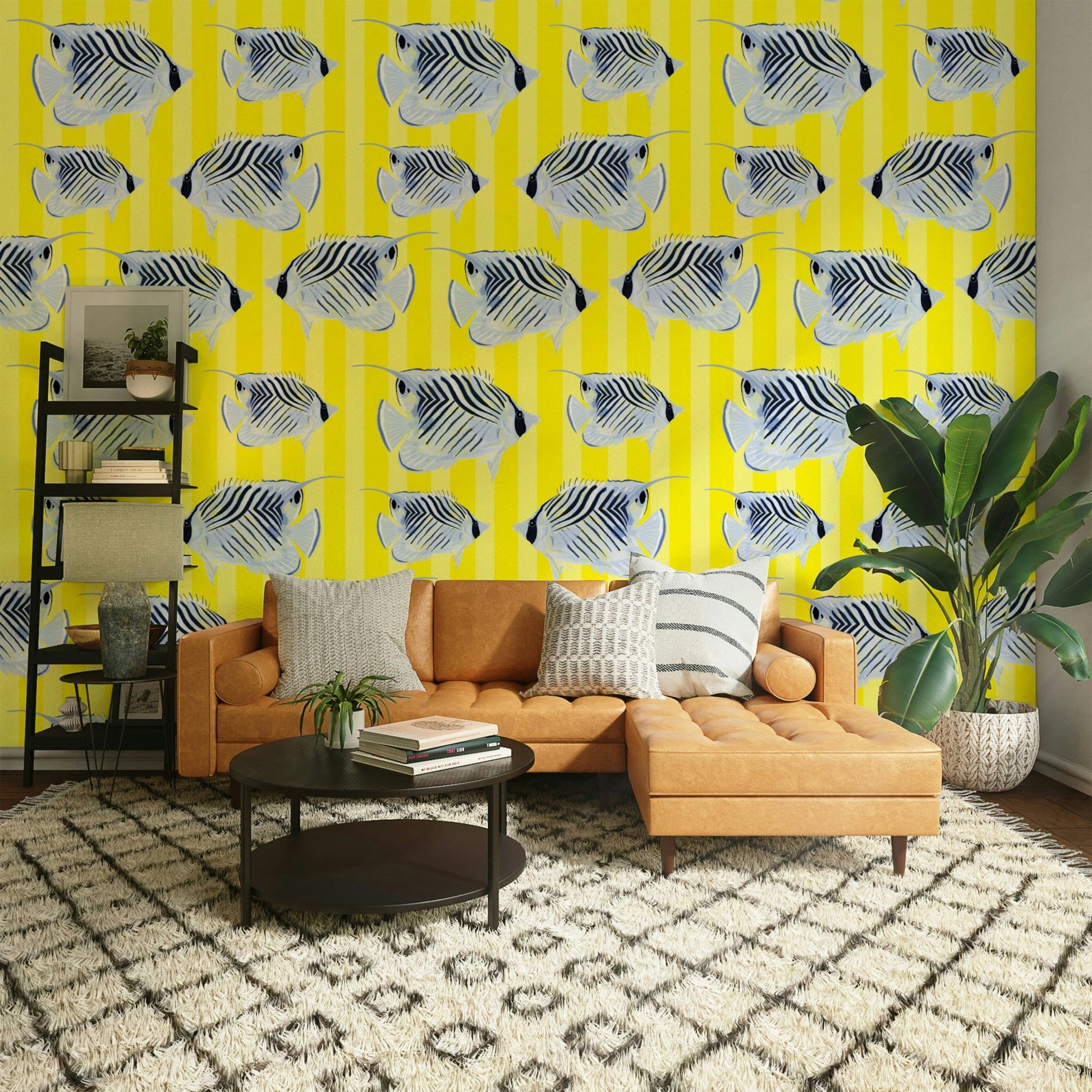 Elegant water-inspired Aquaria wallpaper for modern decor

