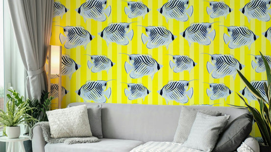 Soft oceanic theme Aquaria wallpaper for bedrooms, GD2102