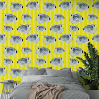 Aquaria wallpaper with ocean-inspired design and soft waves

