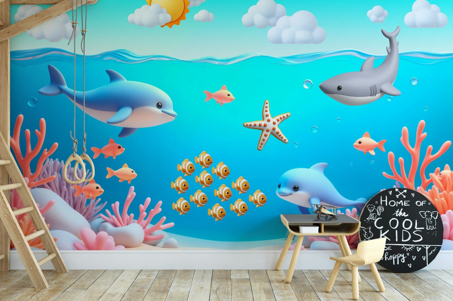 Mural wallpaper capturing a peaceful atmosphere

