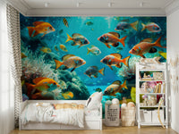 Gentle waves and ocean elements in Aquatic Harmony design

