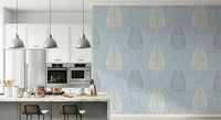 Refined botanical design wallpaper, depicting calm Arbor Branch Harmony elements.
