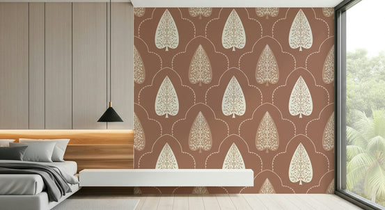 Arboreal Accent wallpaper with intricate tree-of-life motif., GD6847