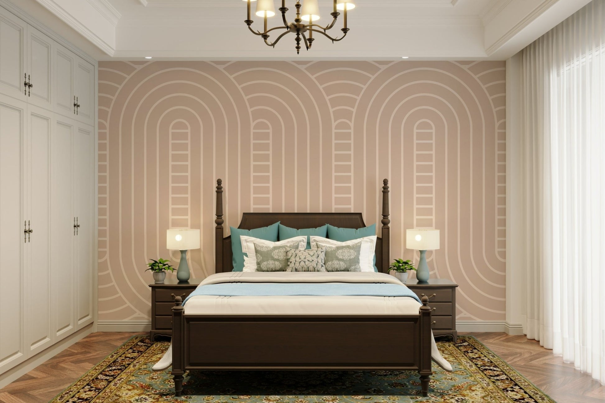 The design has a beautiful, artistic aesthetic.

