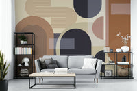 The shapes are the central focus of the image.

