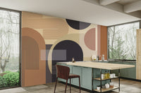 The colors are soft, muted tones of blue, green, and gray.

