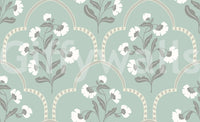 Arched Floral Elegance Wallpaper⁠