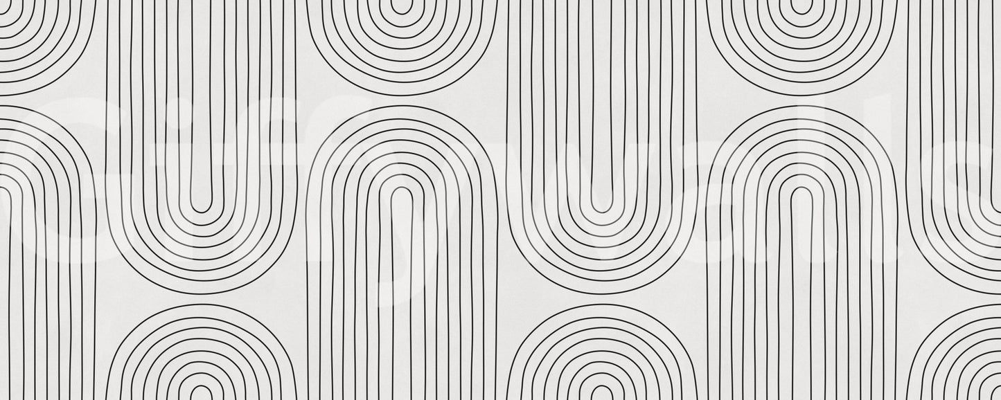 Boho scenic Mountain Dreams wall mural dusty rose blue hues.