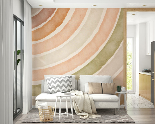 Arched Watercolor Serenity Wall Mural
