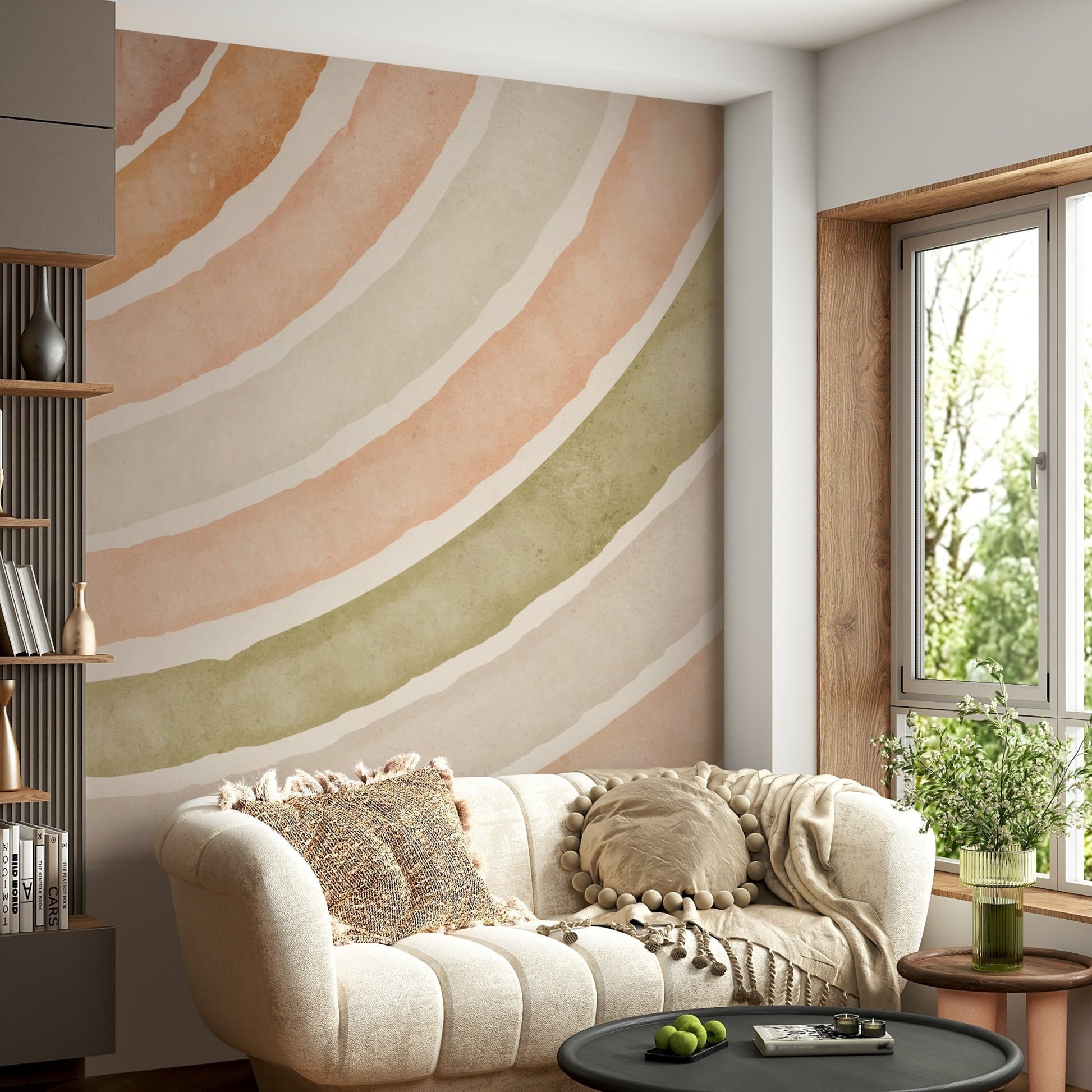 Arched Watercolor Serenity Wall Mural GD613