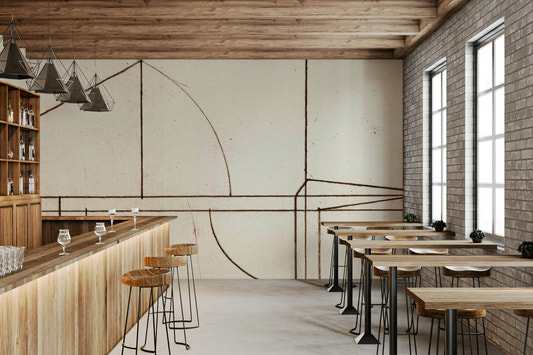 Architectural Blueprint Wall Mural -2632111
