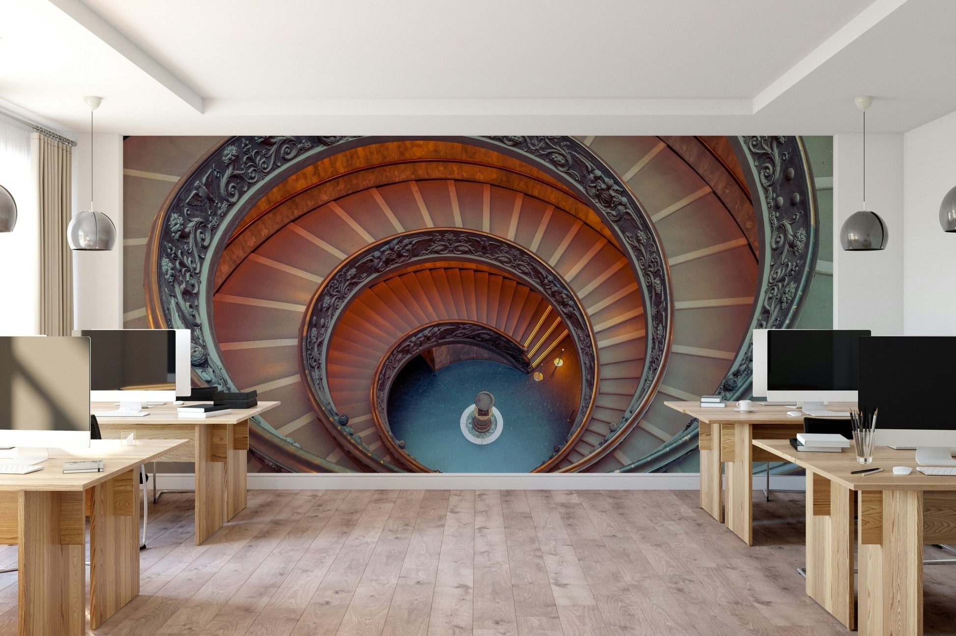 Monumental structure mural for home

