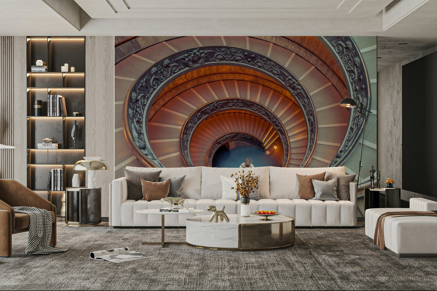 Refined architectural pattern wallpaper

