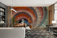 Wall mural featuring grand structures

