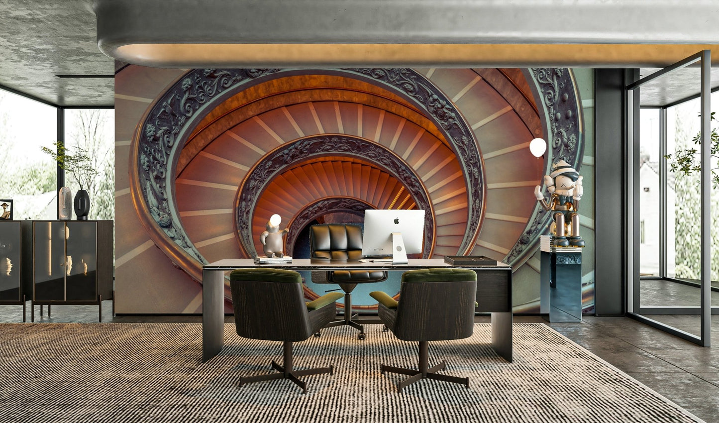 Urban elegance wallpaper with buildings

