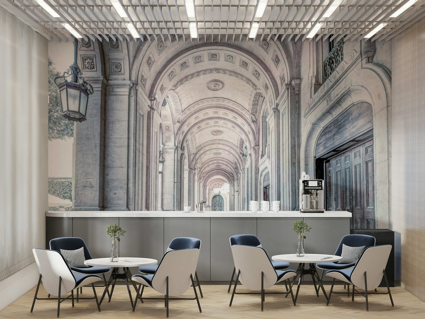 Classic stone architecture mural wallpaper

