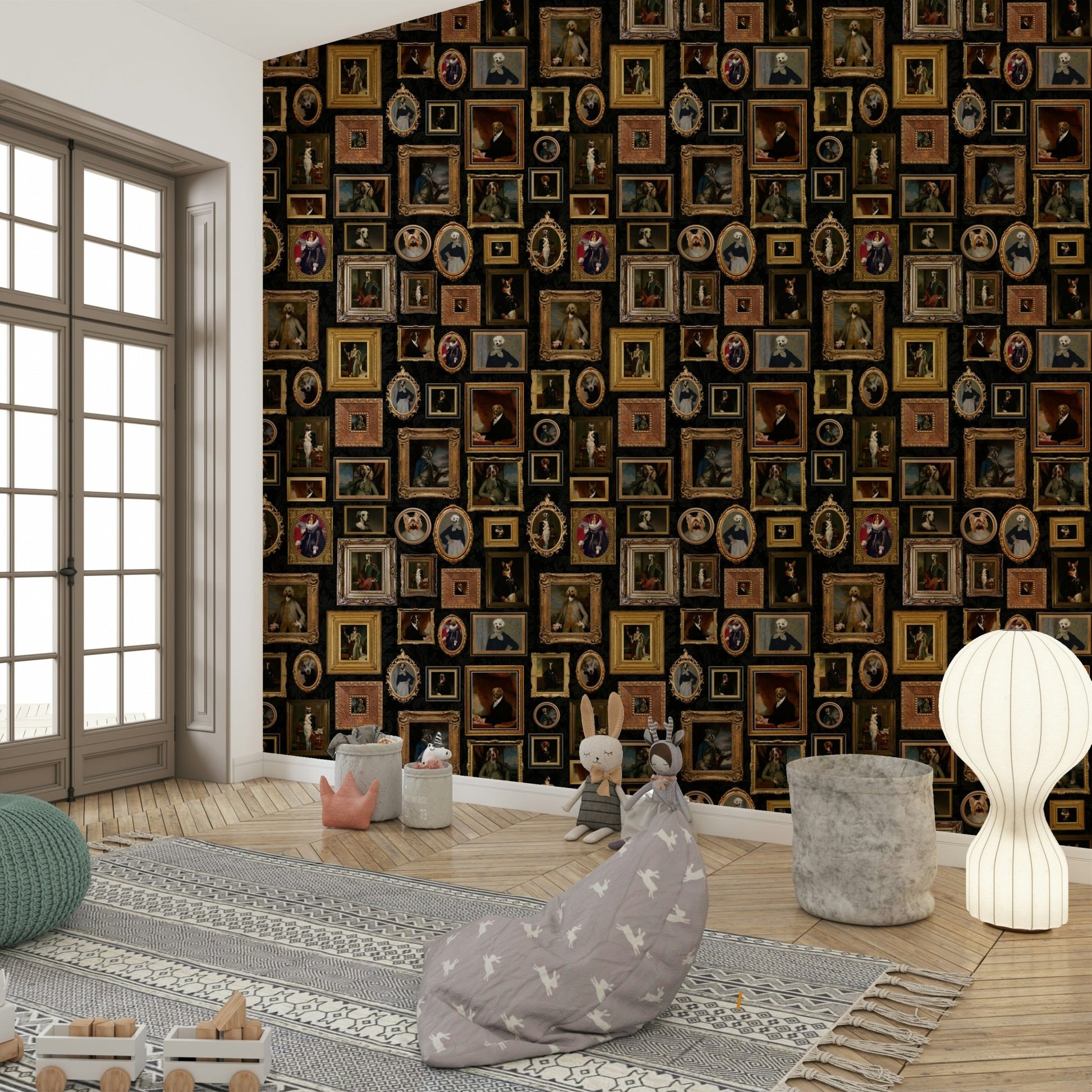 Dignified expressions and poses.

