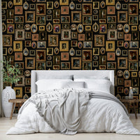 Collection of various dog breeds as aristocratic portraits.

