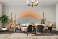 Arizona sunrise wall mural design

