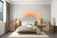 Morning glow desert wall mural

