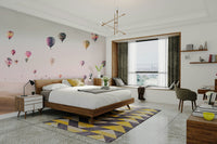 Kids world map wall design


