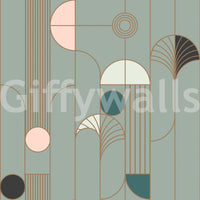 Art Deco Geometric Harmony Wallpaper⁠