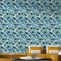 Teal and navy wallpaper for walls

