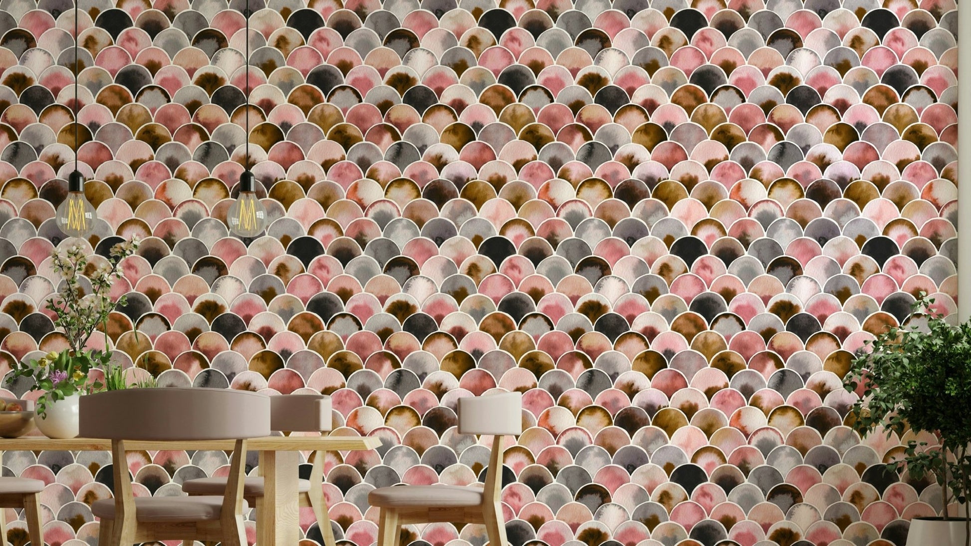 Soft watercolor arch wallpaper

