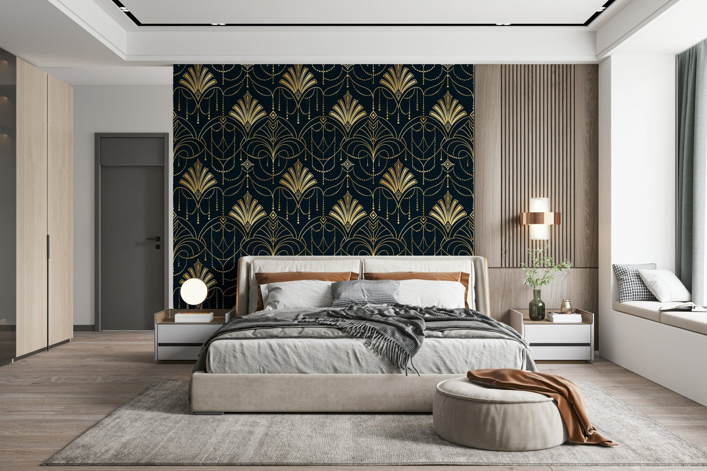 An artistic minimalist design mural for home decor., GD5942