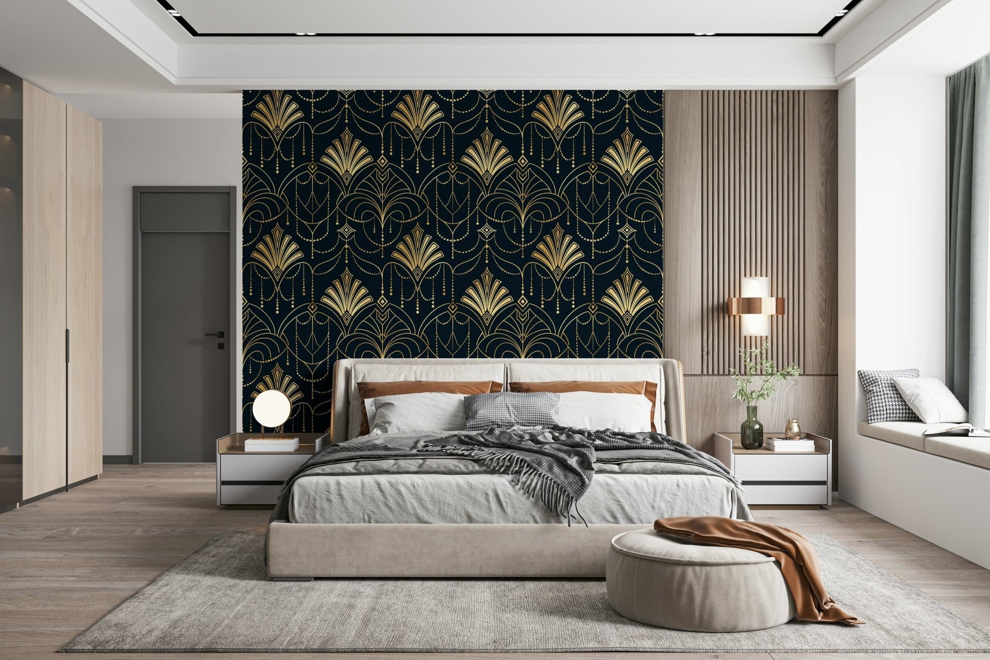 An artistic minimalist design mural for home decor., GD5942