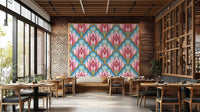 Art Deco Pink Lotus Wallpaper⁠ GD3937