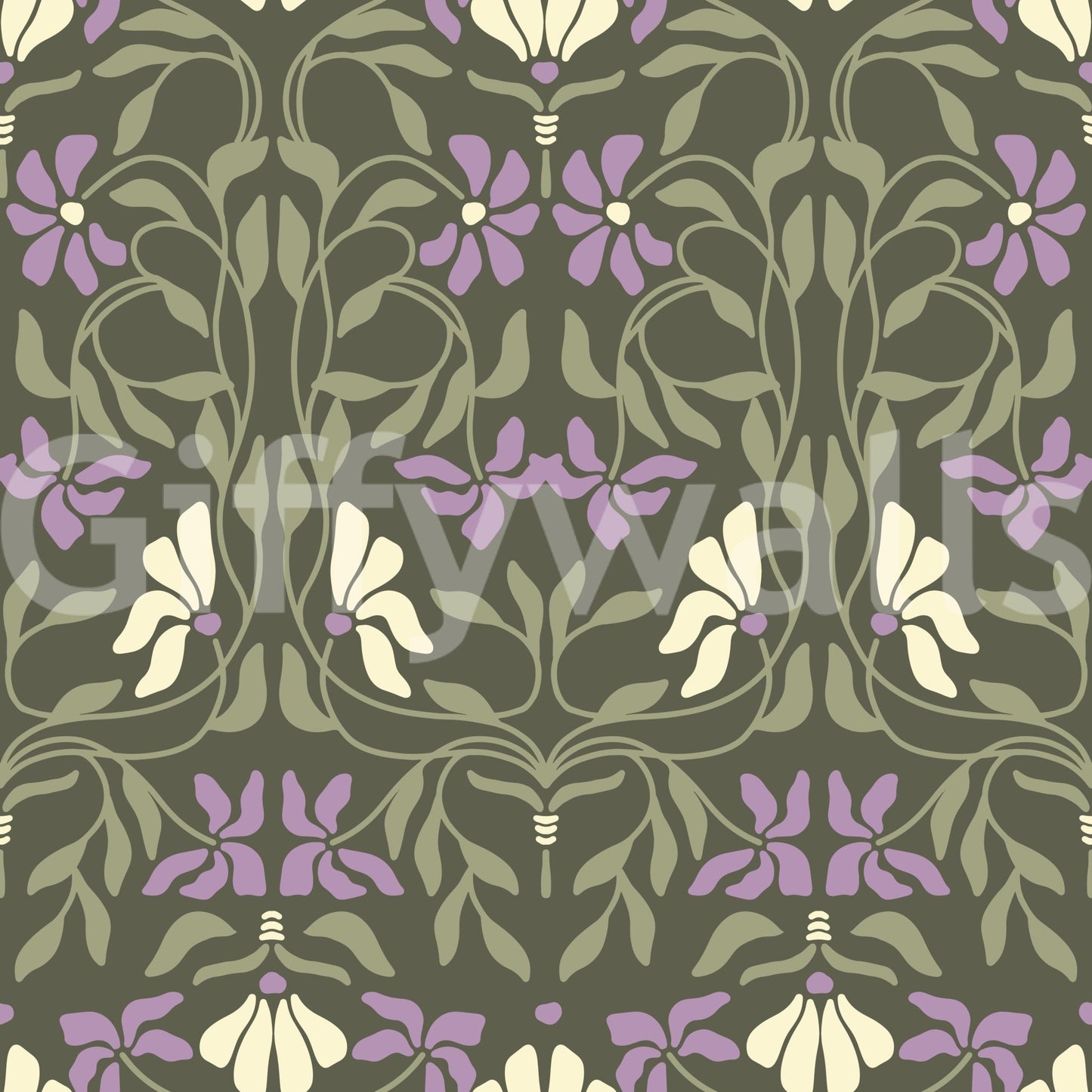 Art Nouveau Bloom Wallpaper⁠