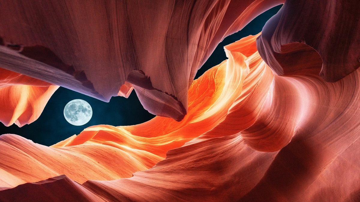 Vivid Color Antelope Slot Canyon Wallpaper Murals