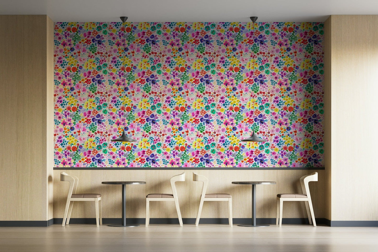 Bright bloom vintage wallpaper

