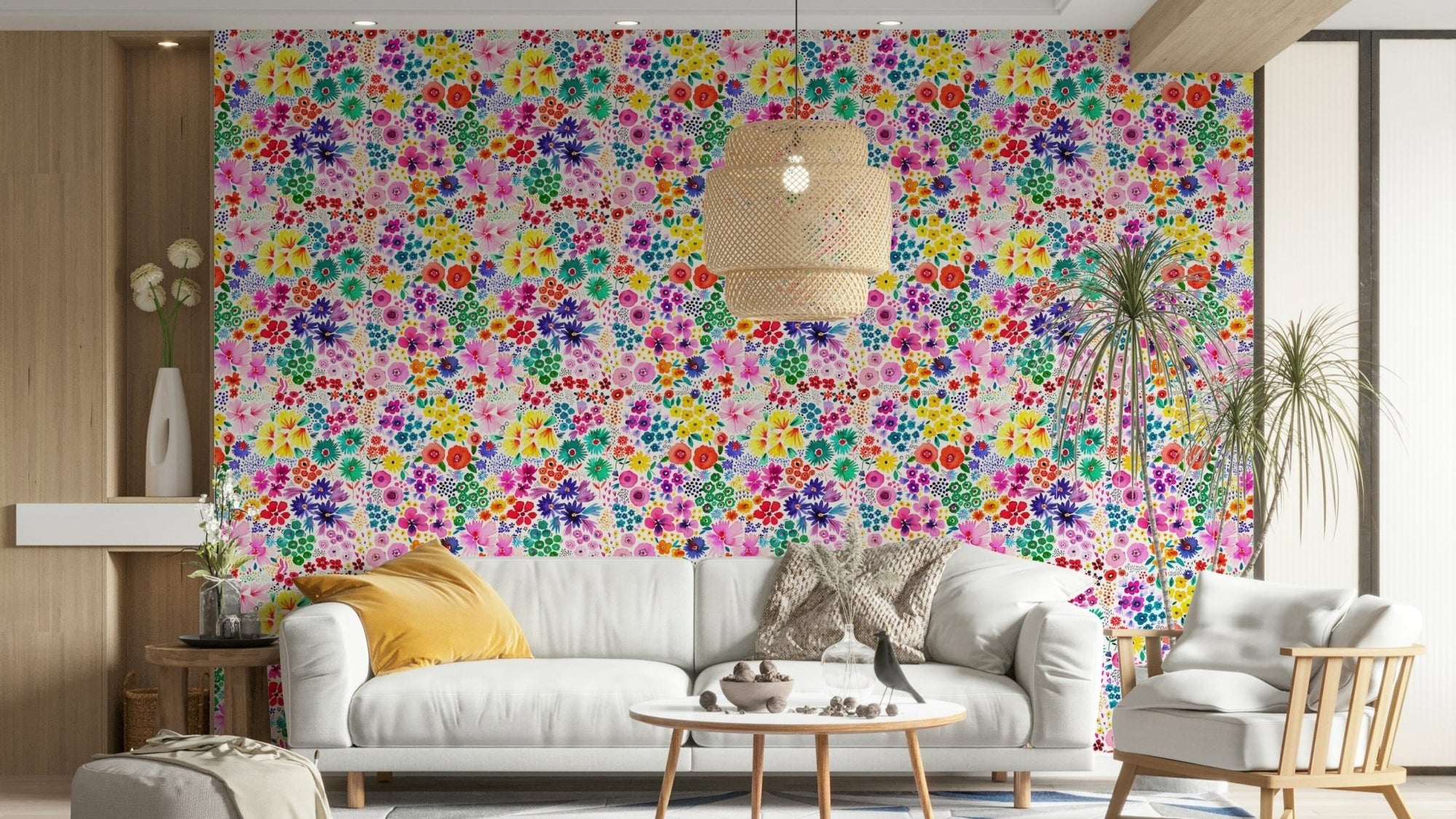 Vintage floral pattern wallpaper GD763

