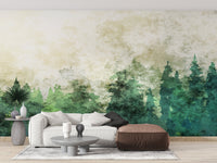 Artistic Forest Design Wallpaper Mural - Giffywalls