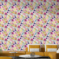 Cheerful floral mural wallpaper GD764

