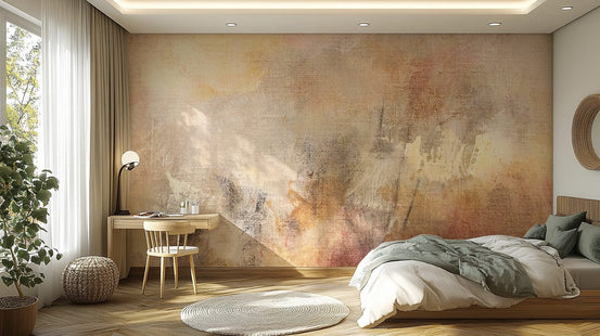 Abstract oil painting mural wallpaper design, B378