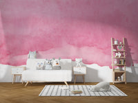 Blush pink watercolor wallpaper for stylish interiors