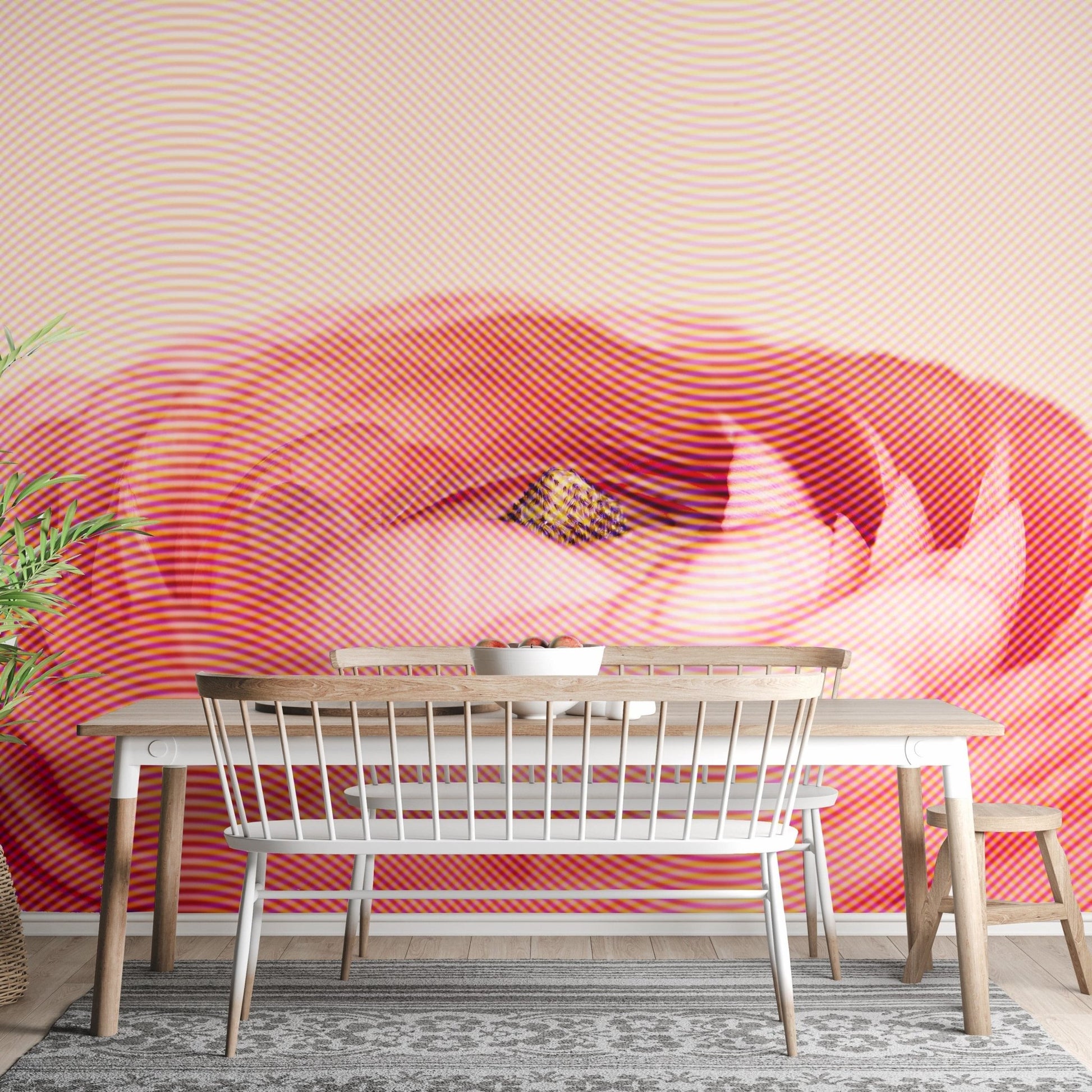 Artistic Red Rose Flower Wallpaper Wall Mural - Giffywalls A243