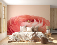 Artistic rose wallpaper with vibrant red tones A243
