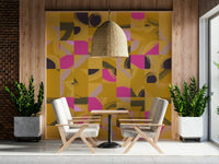 Artistic Tile Play modern palette exciting accent wall paper.
