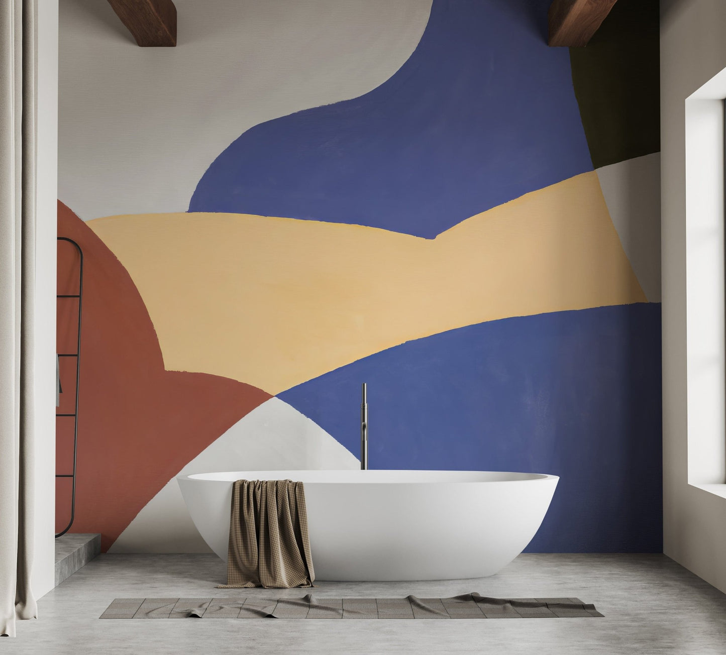 Vivid watercolor wallpaper for modern artistic walls, C11