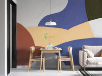 Bold and vibrant watercolor mural wallpaper for walls, C11