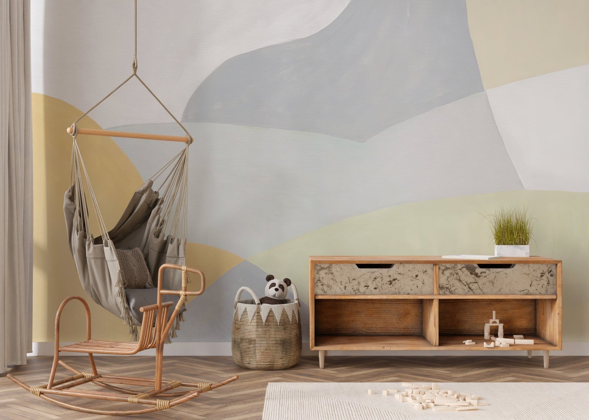 Artistic Watercolor Wall Mural - Giffywalls