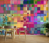 Bold and colorful Artists Block mural for creative spaces, GD2115