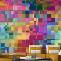Colorful and bold Artists Block mural for modern interiors, GD2115
