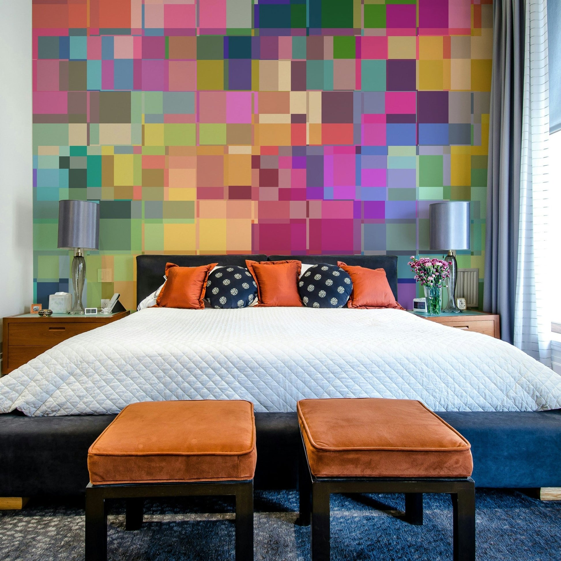 Artists Block mural for feature walls in artistic spaces, GD2115